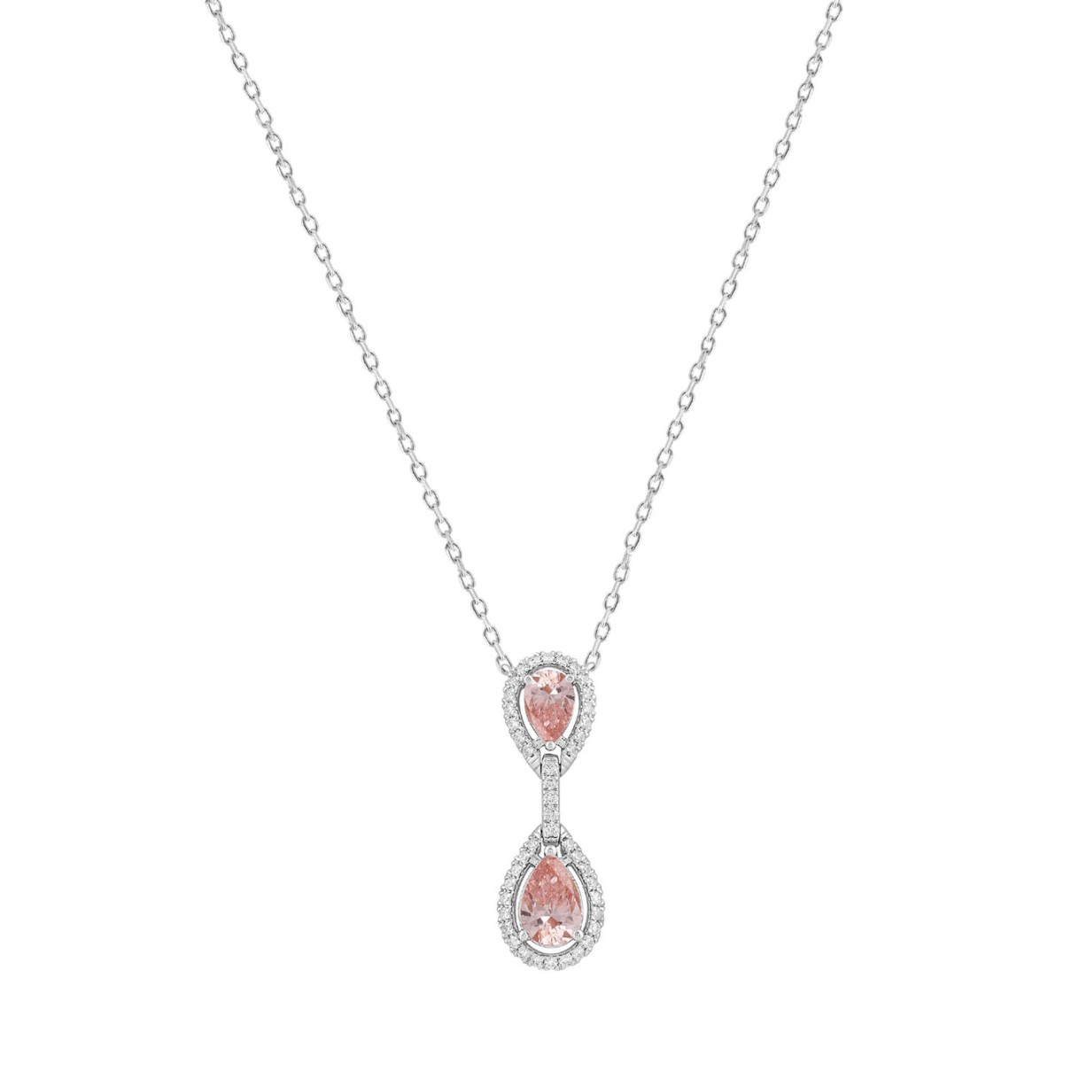 ETERNAL BLUSH COLLECTION LADIES NECKLACE 2 3/4CT R...