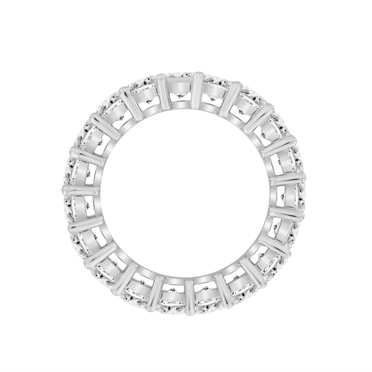 LADIES ETERNITY BAND 6CT PRINCESS DIAMOND 14K WHITE GOLD 