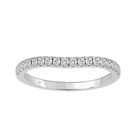 14K WHITE GOLD 1/4CT ROUND DIAMOND LADIES BAND 14K WHITE GOLD 1/4CT ROUND DIAMOND LADIES BAND
