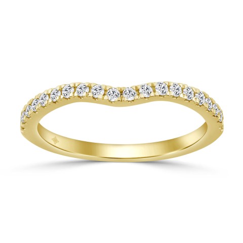 14K YELLOW GOLD 1/4CT ROUND DIAMOND LADIES BAND 14K YELLOW GOLD 1/4CT ROUND DIAMOND LADIES BAND