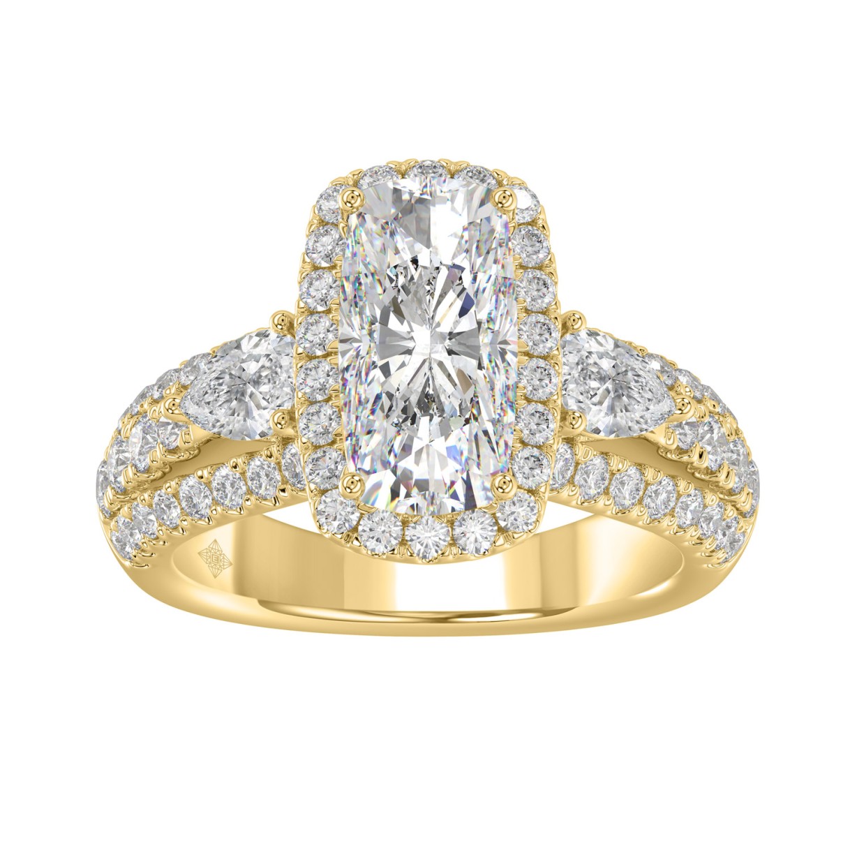 Ladies 14K Yellow Gold 3 1/2CT Featuring Fashion R...