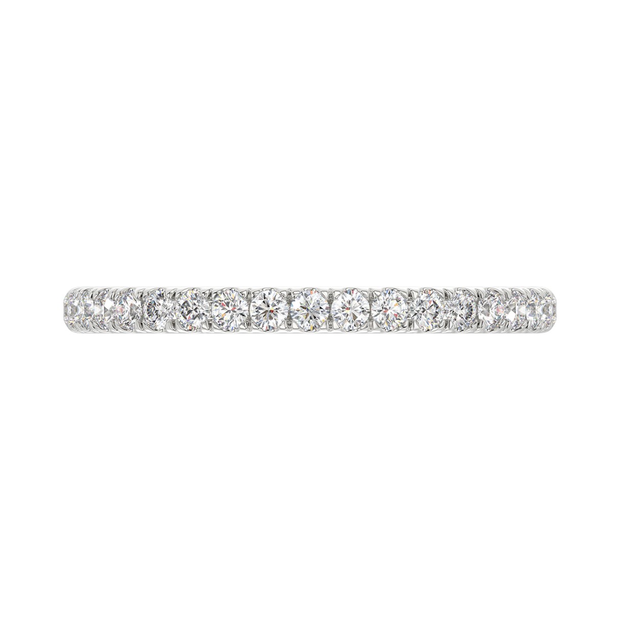 14K WHITE GOLD 1/4CT ROUND DIAMOND LADIES BAND 