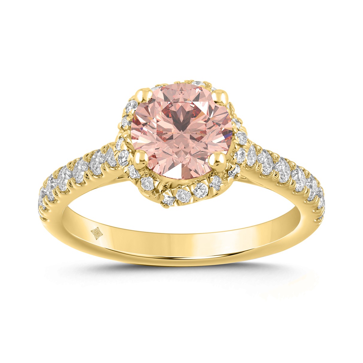 LADIES RING 1 1/2CT ROUND DIAMOND 18K YELLOW GOLD ...