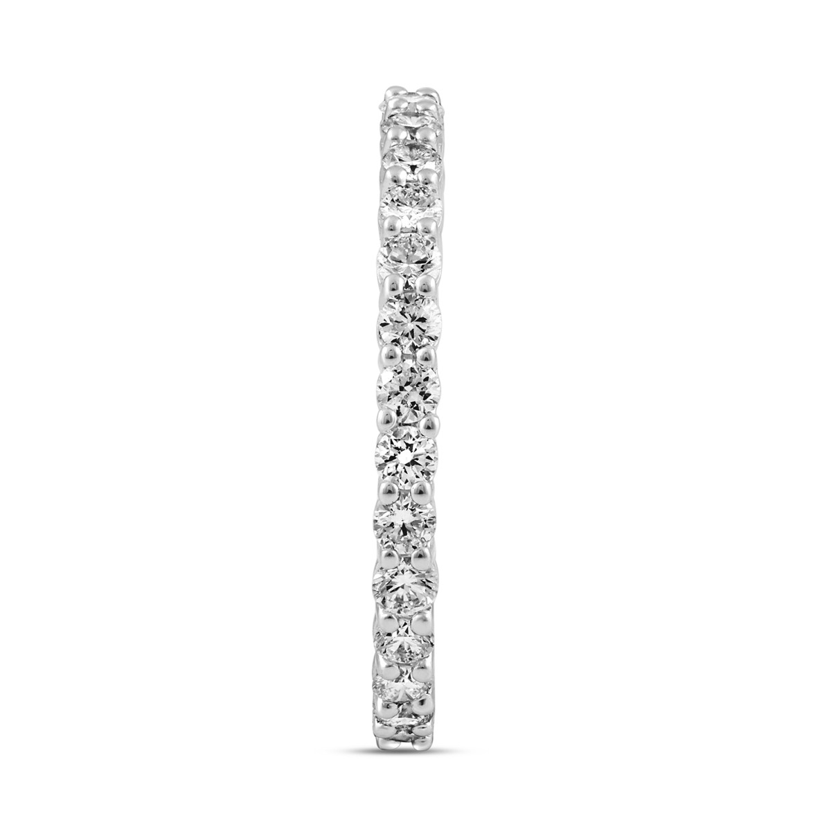 LADIES ETERNITY BAND 1.00CT ROUND DIAMOND 14K WHITE GOLD 