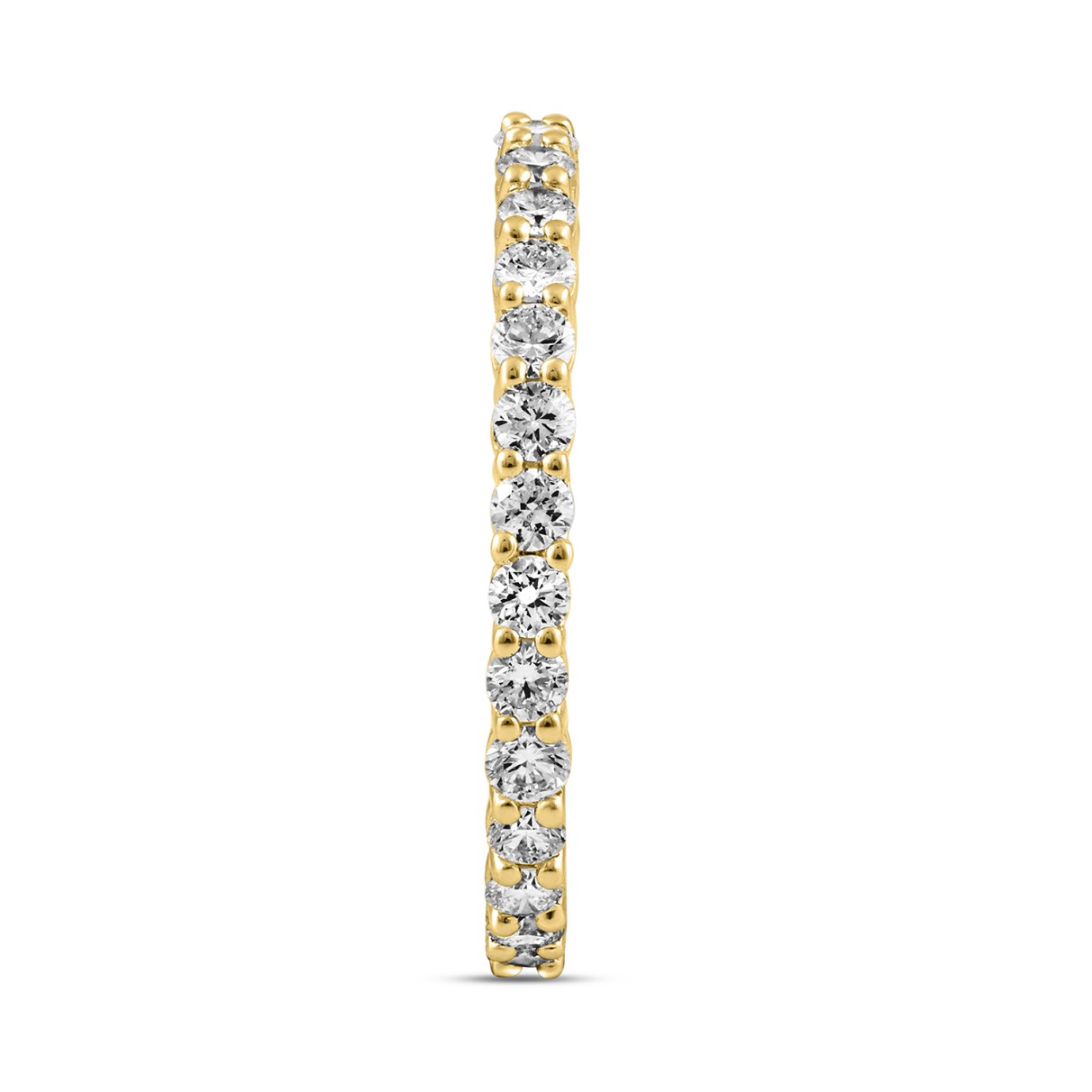 LADIES ETERNITY BAND 1.00CT ROUND DIAMOND 14K YELLOW GOLD 