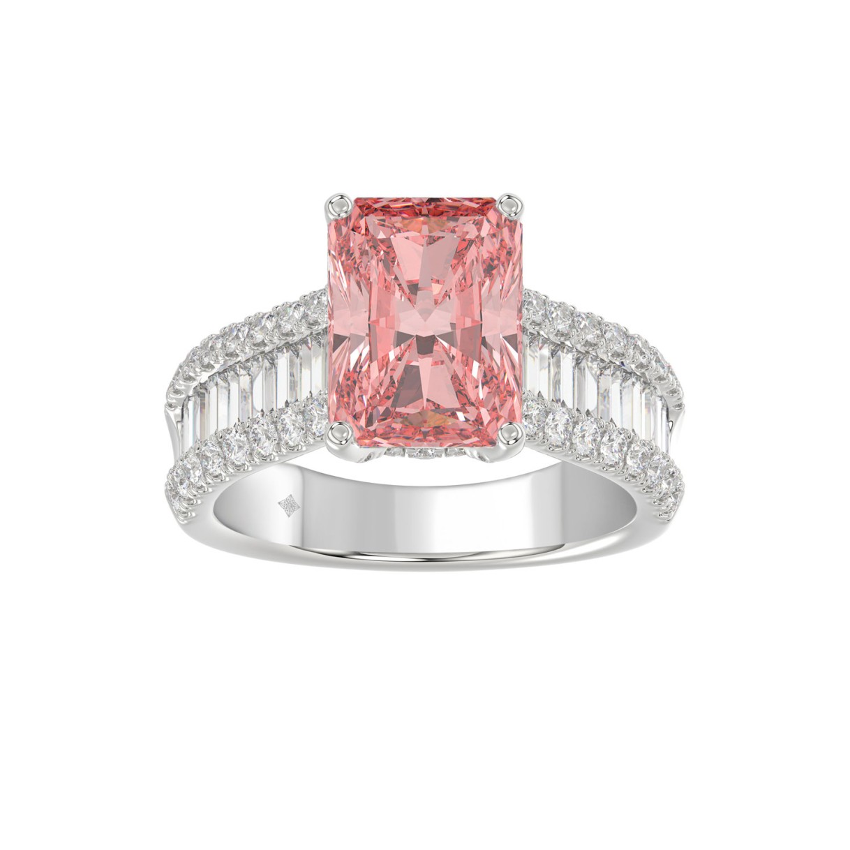 ETERNAL BLUSH COLLECTION 14K WHITE GOLD 4.00CT ROU...