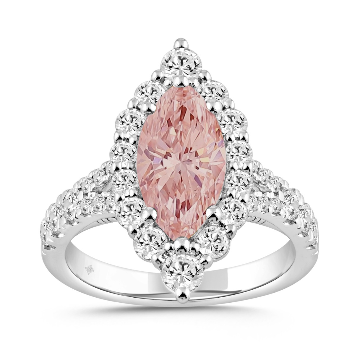 ETERNAL BLUSH COLLECTION 14K WHITE GOLD 3 1/4CT RO...