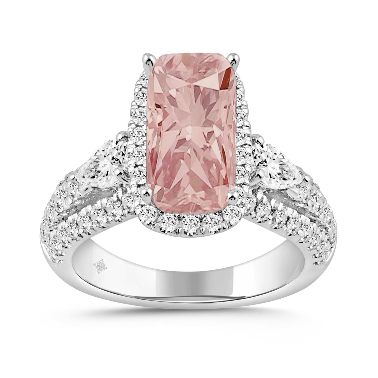 ETERNAL BLUSH COLLECTION 14K WHITE GOLD 3 1/2CT RO...