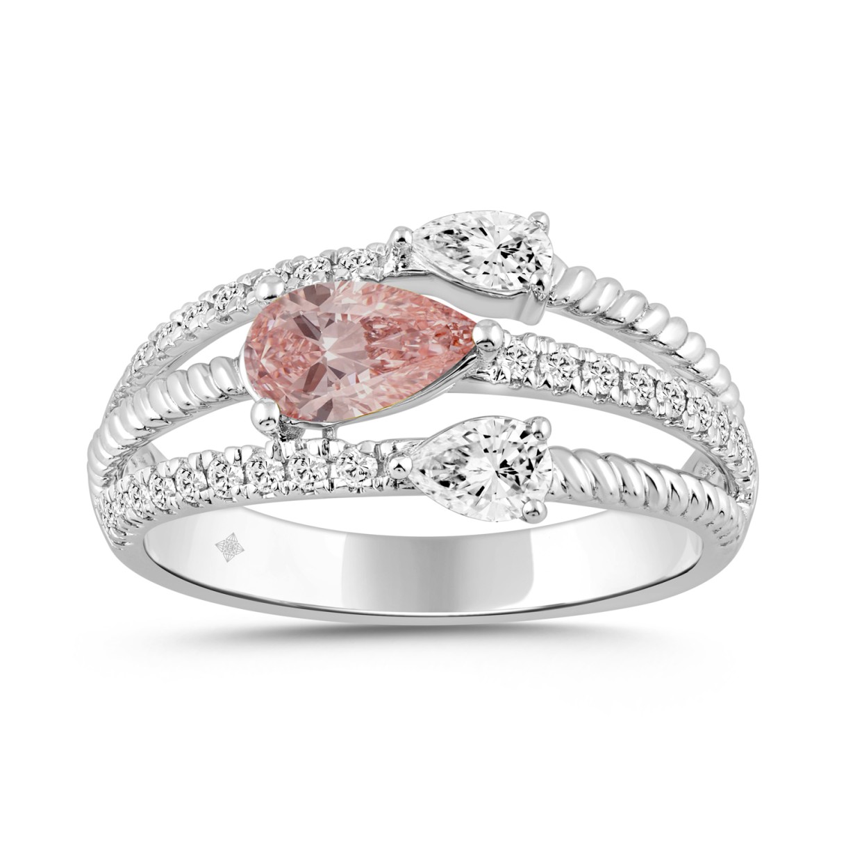 ETERNAL BLUSH COLLECTION 14K WHITE GOLD 1.00CT ROU...