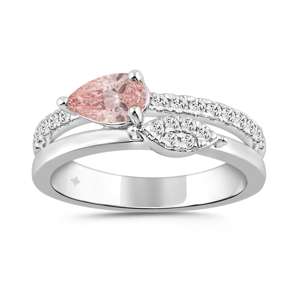 ETERNAL BLUSH COLLECTION 14K WHITE GOLD 3/4CT ROUN...
