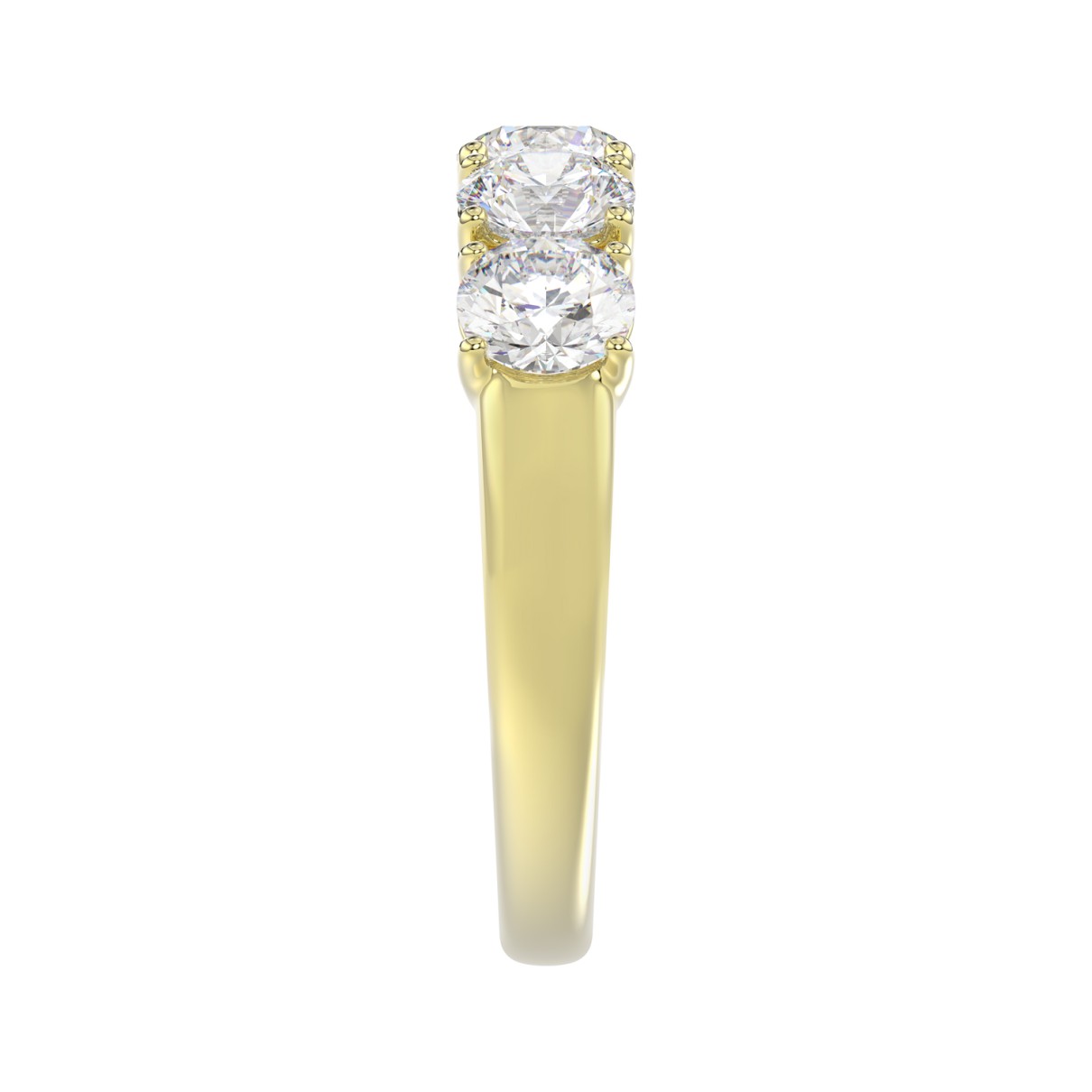 14K YELLOW GOLD 2.00CT ROUND DIAMOND LADIES BAND