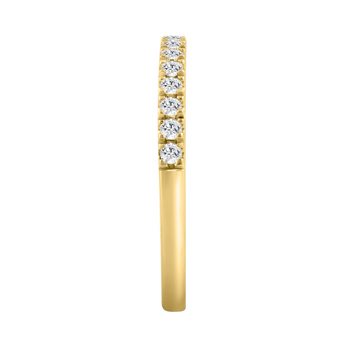 14K YELLOW GOLD 1/3CT ROUND DIAMOND LADIES BAND