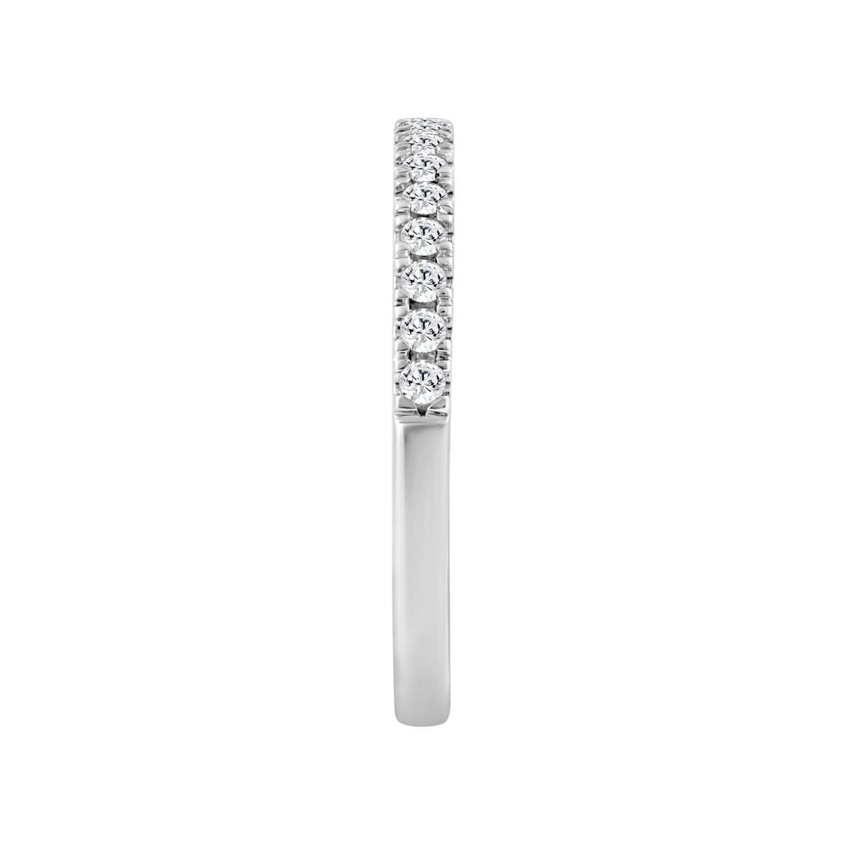 14K WHITE GOLD 1/4CT ROUND DIAMOND LADIES BAND