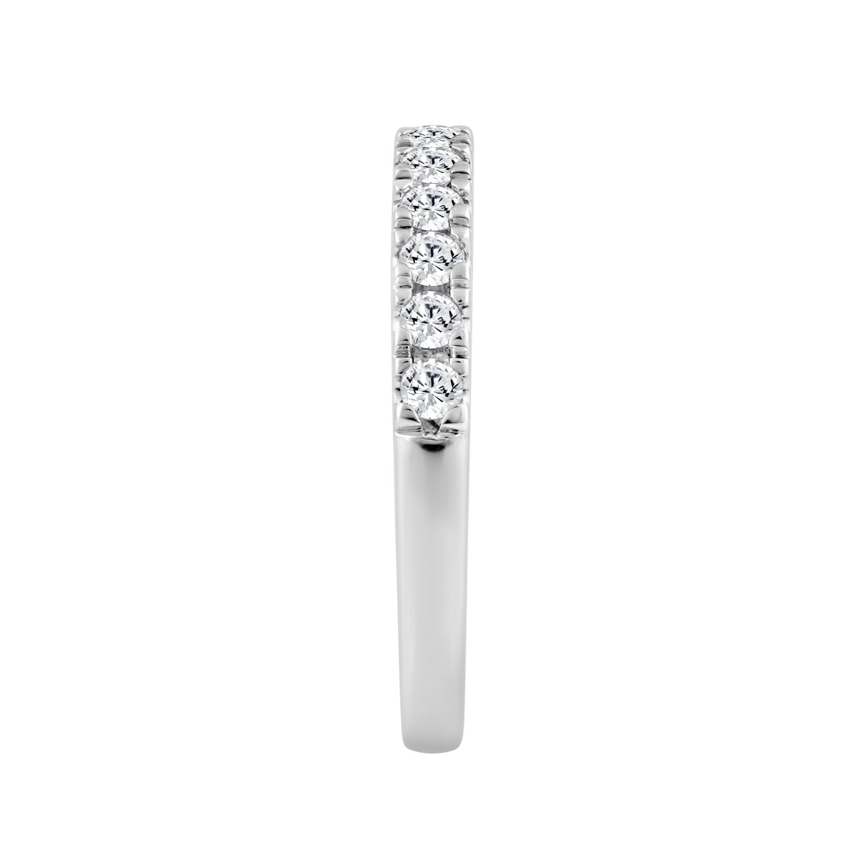 14K WHITE GOLD 1/2CT ROUND DIAMOND LADIES BAND