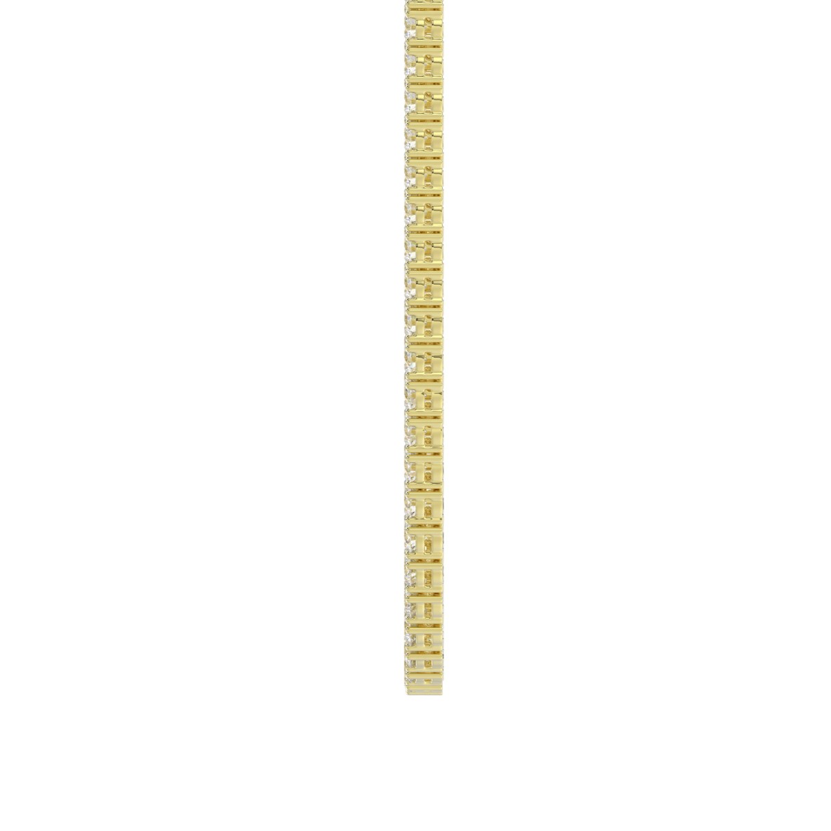 14K YELLOW GOLD 10 1/3CT 18'' ROUND DIAMOND LADIES TENNIS NECKLACE