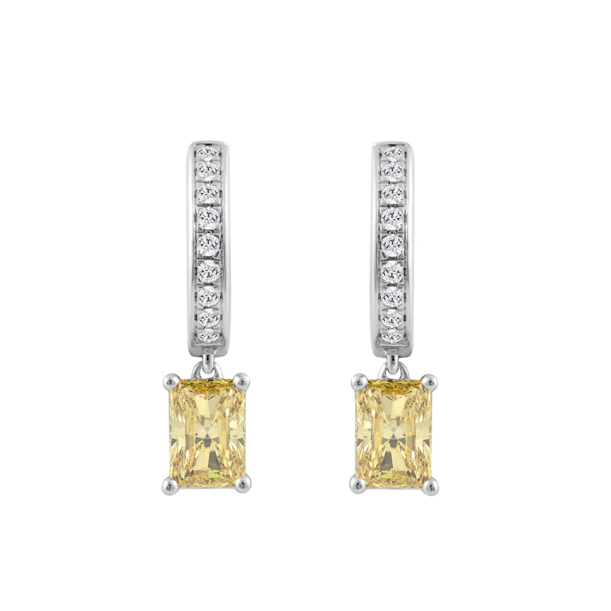 14K WHITE GOLD 2 1/4CT ROUND/RADIANT DIAMOND LADIE...