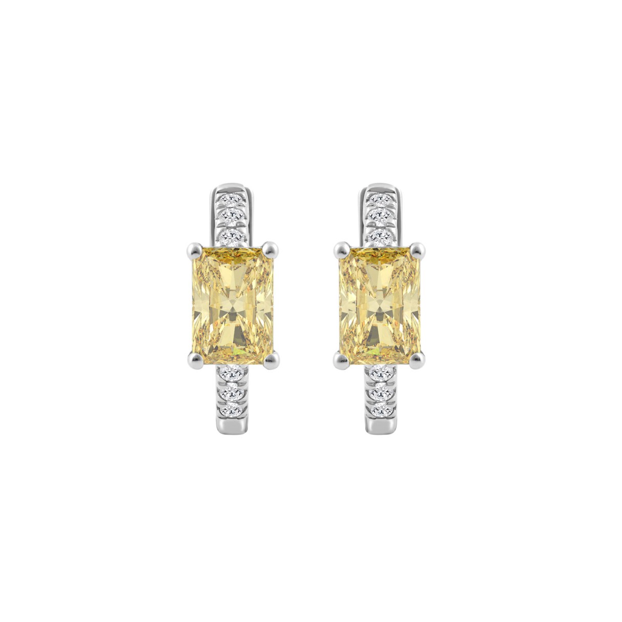 14K WHITE GOLD 2 1/6CT ROUND/RADIANT DIAMOND LADIE...