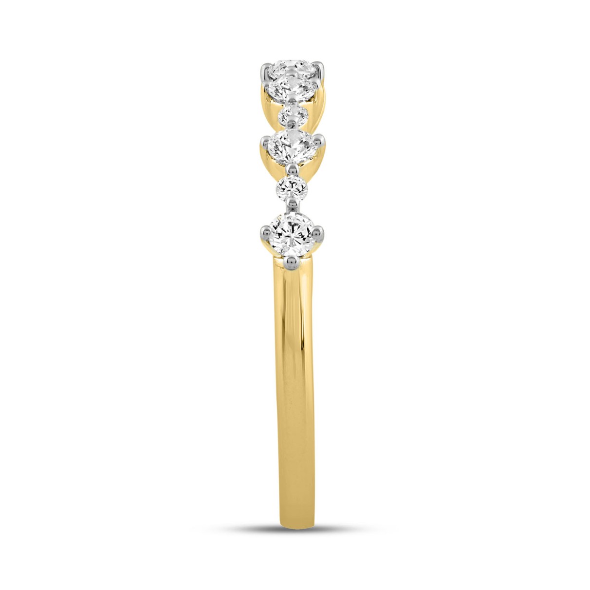 14K YELLOW GOLD 1 1/2CT ROUND DIAMOND LADIES BRIDAL SET (CENTER STONE PRINCESS DIAMOND 1.00CT)