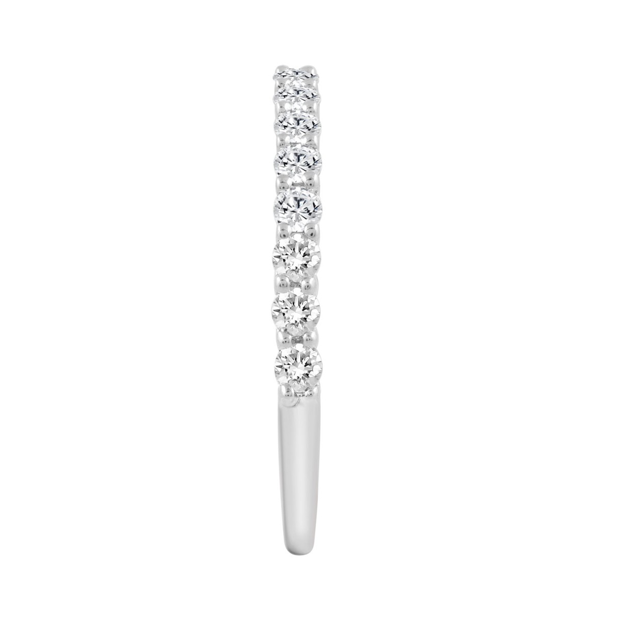 14K WHITE GOLD 1/2CT ROUND DIAMOND LADIES BAND