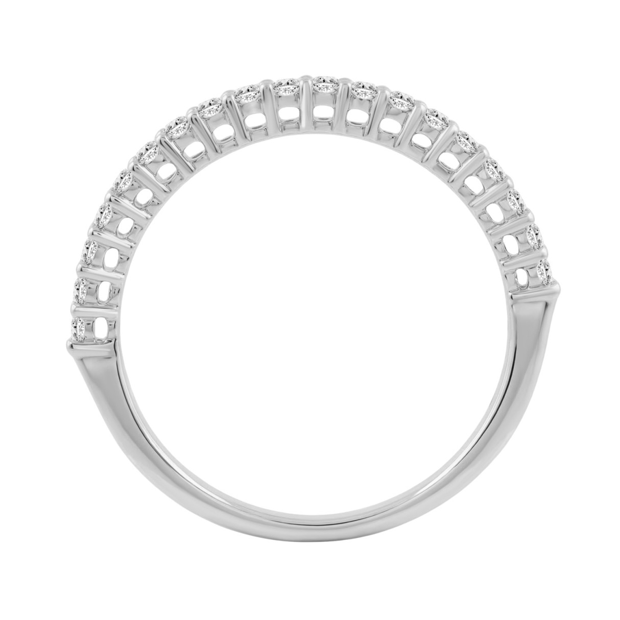 14K WHITE GOLD 1/4CT ROUND DIAMOND LADIES BAND