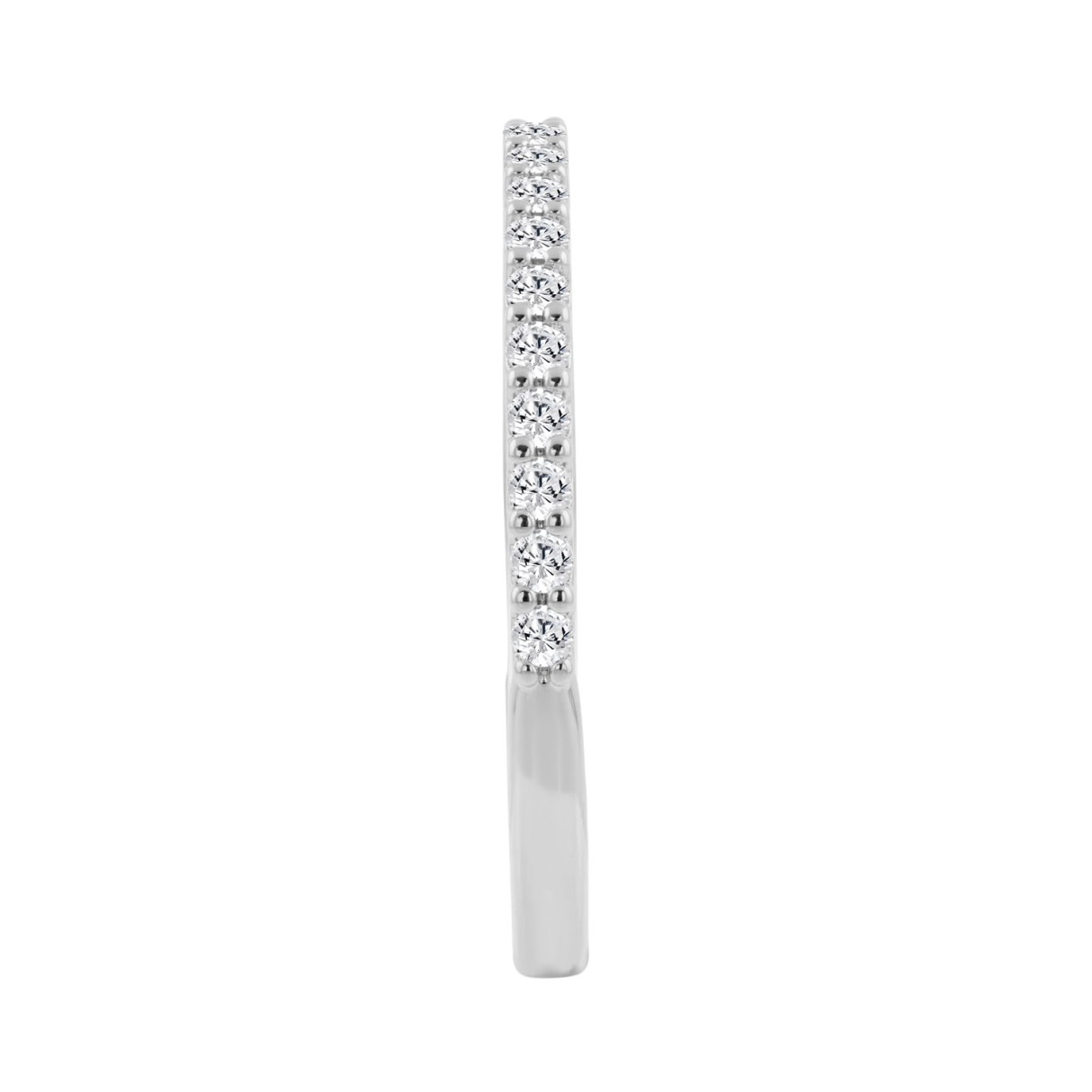 14K WHITE GOLD 1/4CT ROUND DIAMOND LADIES BAND