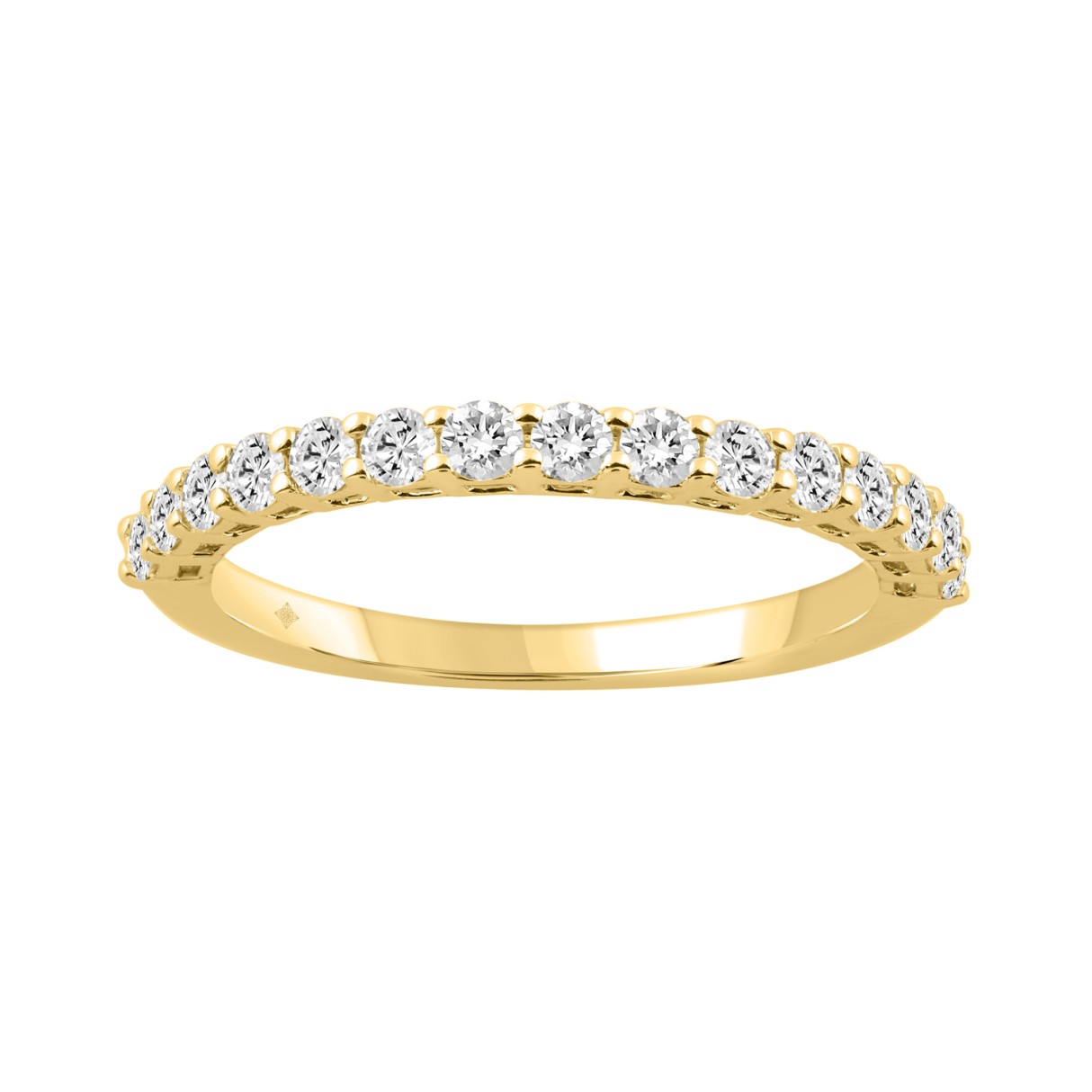 14K YELLOW GOLD 1/2CT ROUND DIAMOND LADIES BAND...