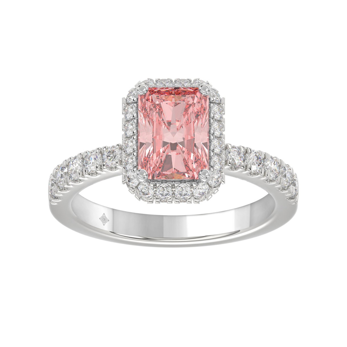 ETERNAL BLUSH COLLECTION 14K WHITE GOLD 4.00CT ROU...