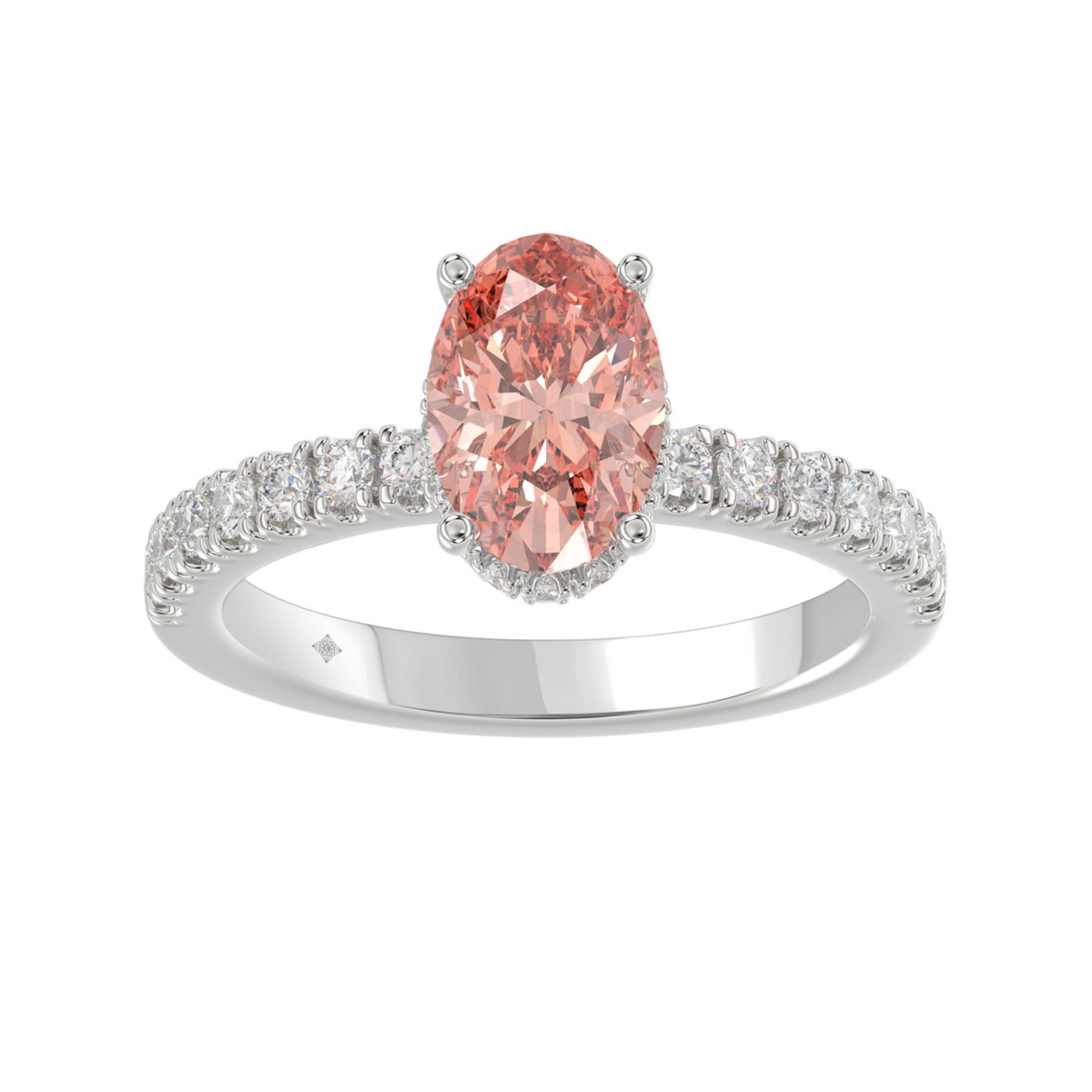 ETERNAL BLUSH COLLECTION 14K WHITE GOLD 2 1/2CT RO...
