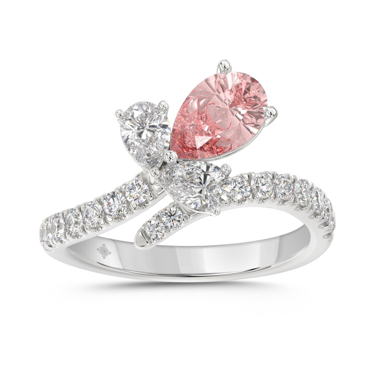 ETERNAL BLUSH COLLECTION 14K WHITE GOLD 1 3/4CT RO...