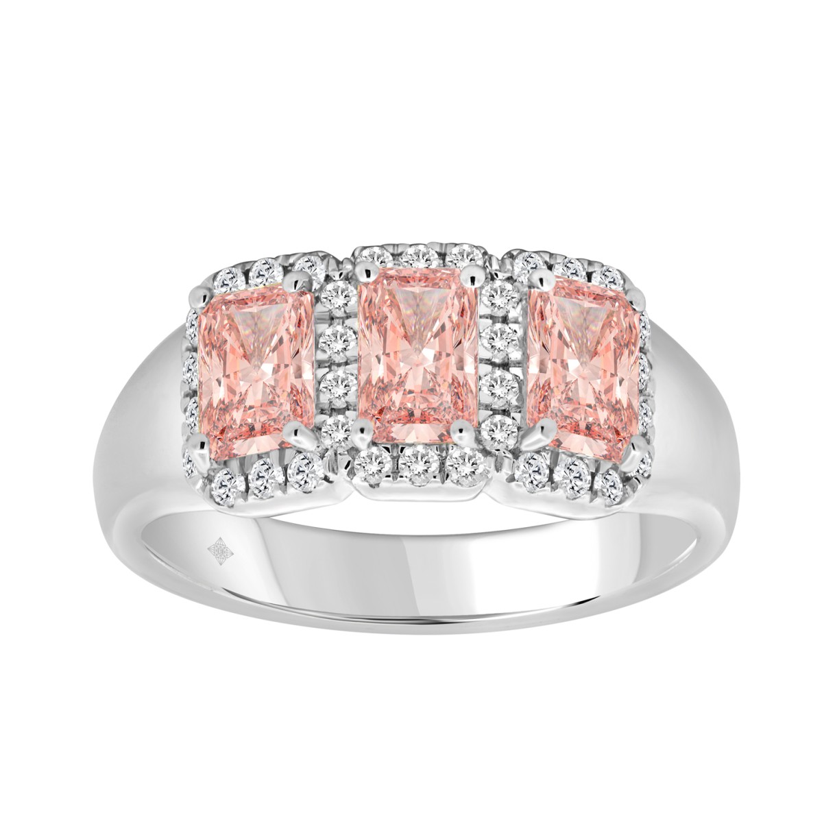 ETERNAL BLUSH COLLECTION 14K WHITE GOLD 1 3/4CT RO...