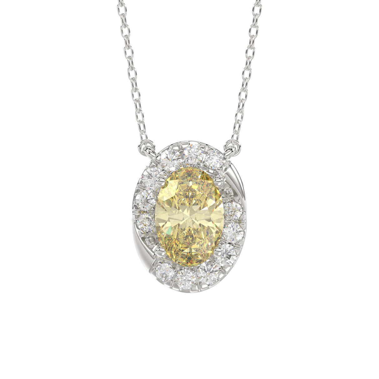 14K WHITE GOLD CRAFTED WITH 18K YELLOW GOLD BACK P...