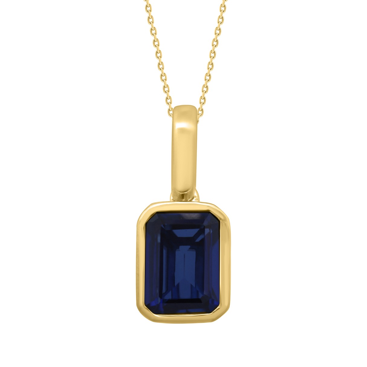 10K YELLOW GOLD 2 1/2CT BLUE SAPPHIRE EMERALD DIAM...