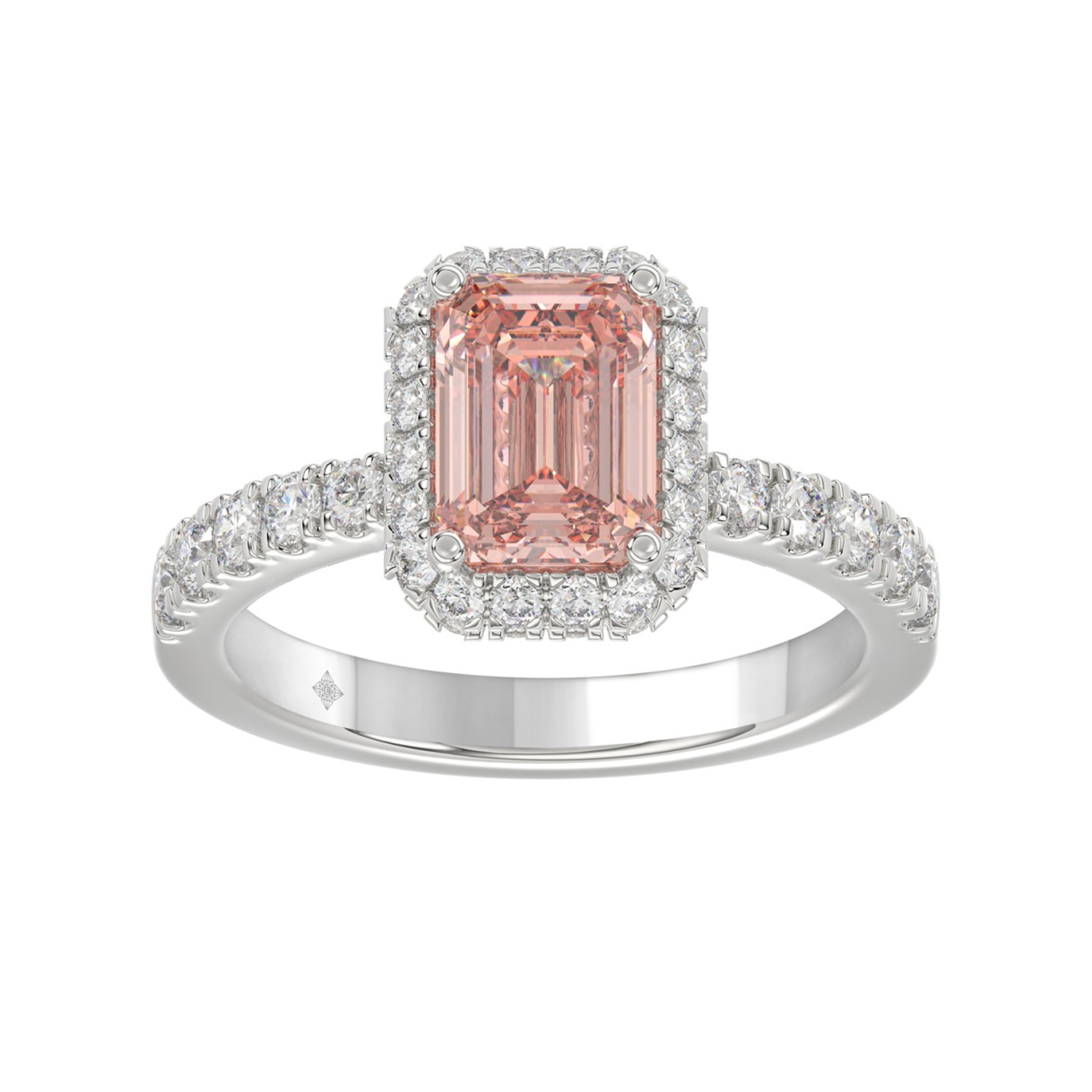 ETERNAL BLUSH COLLECTION 14K WHITE GOLD 4.00CT ROU...