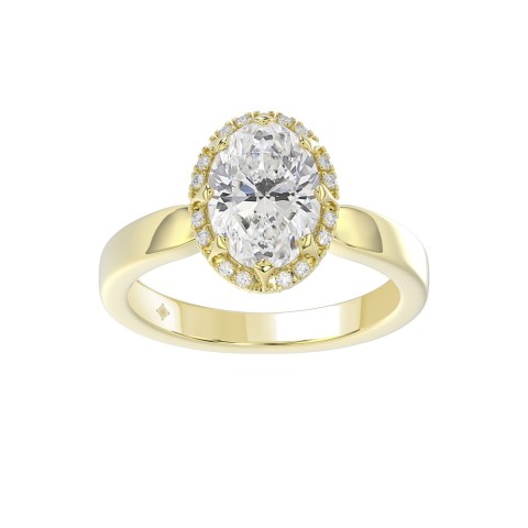 14K YELLOW GOLD 2 1/4CT ROUND/OVAL DIAMOND LADIES RING 14K YELLOW GOLD 2 1/4CT ROUND/OVAL DIAMOND LADIES RING