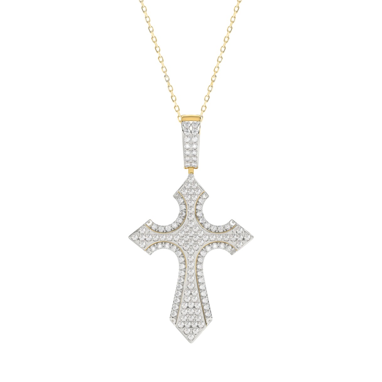 10K YELLOW GOLD 1/4CT ROUND DIAMOND LADIES PENDANT