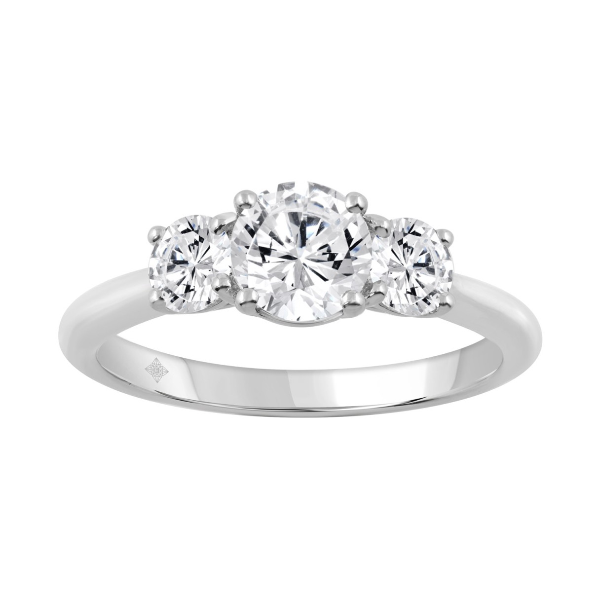 18K WHITE GOLD 2 1/3CT ROUND DIAMOND LADIES RING...