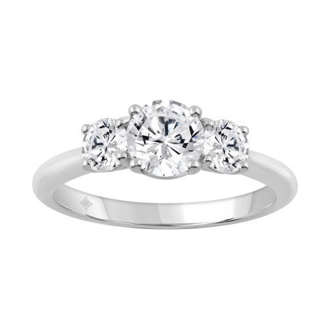 18K WHITE GOLD 2 1/3CT ROUND DIAMOND LADIES RING