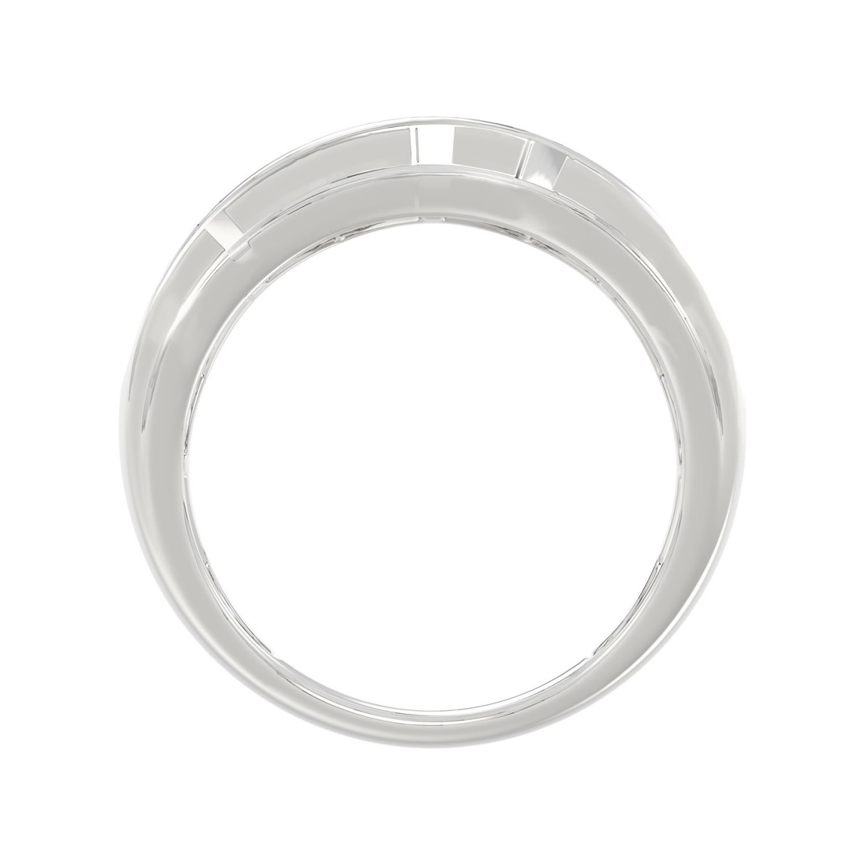 14K WHITE GOLD 2.00CT ROUND DIAMOND MEN'S RING 14K WHITE GOLD 2.00CT ROUND DIAMOND MEN'S RING