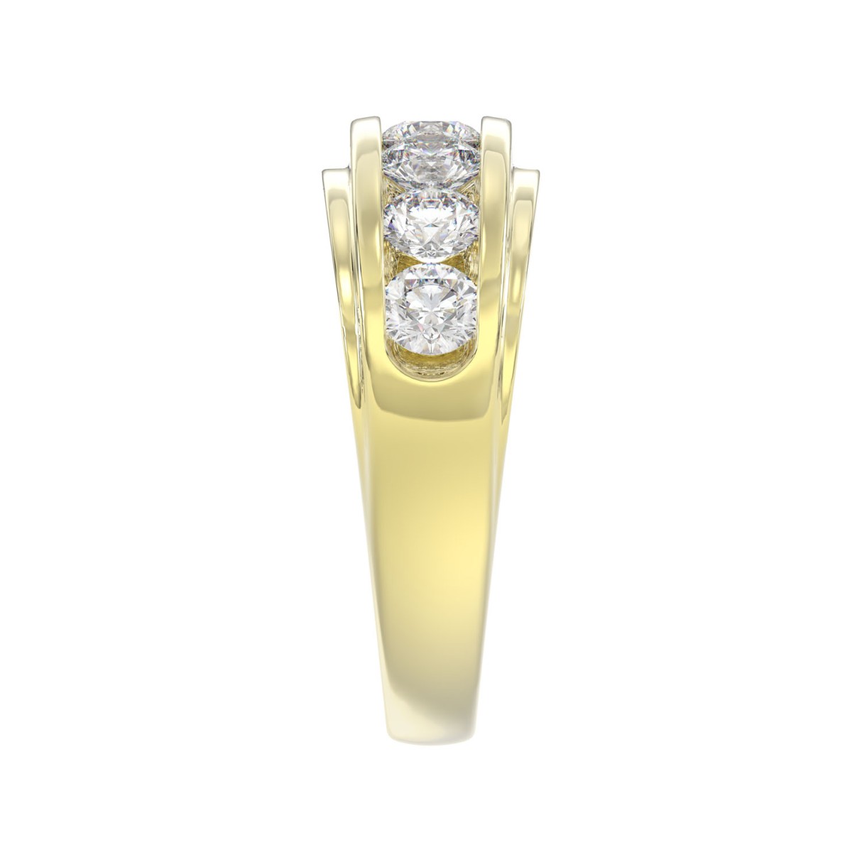 14K YELLOW GOLD 2.00CT ROUND DIAMOND MEN'S RING 14K YELLOW GOLD 2.00CT ROUND DIAMOND MEN'S RING