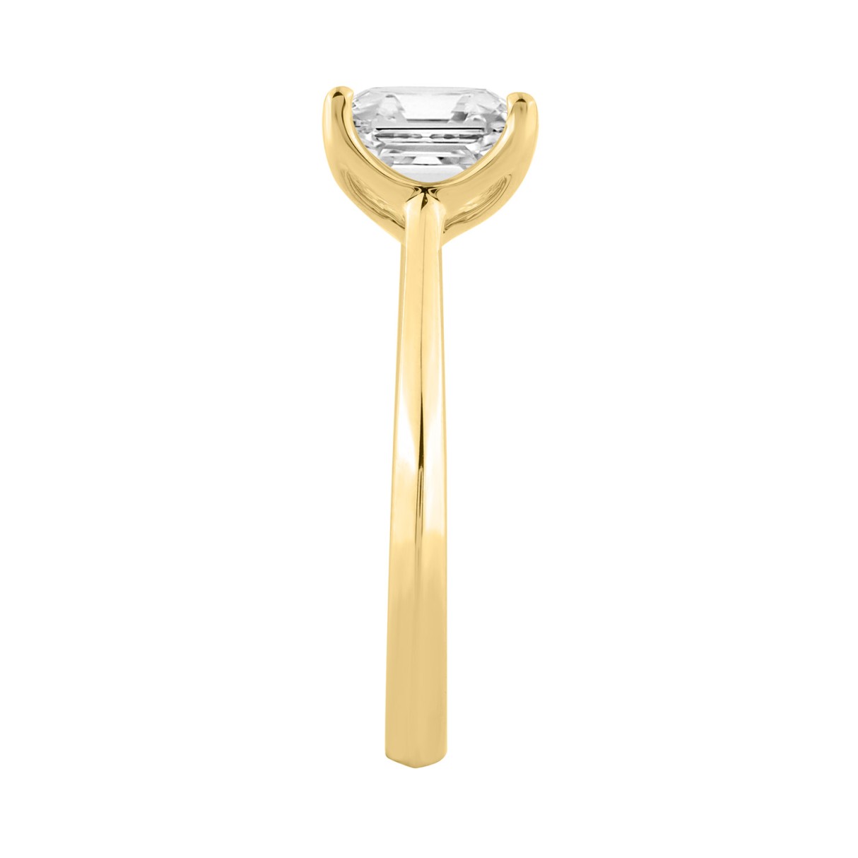 14K YELLOW GOLD 3.00CT CUSHION DIAMOND LADIES RING 