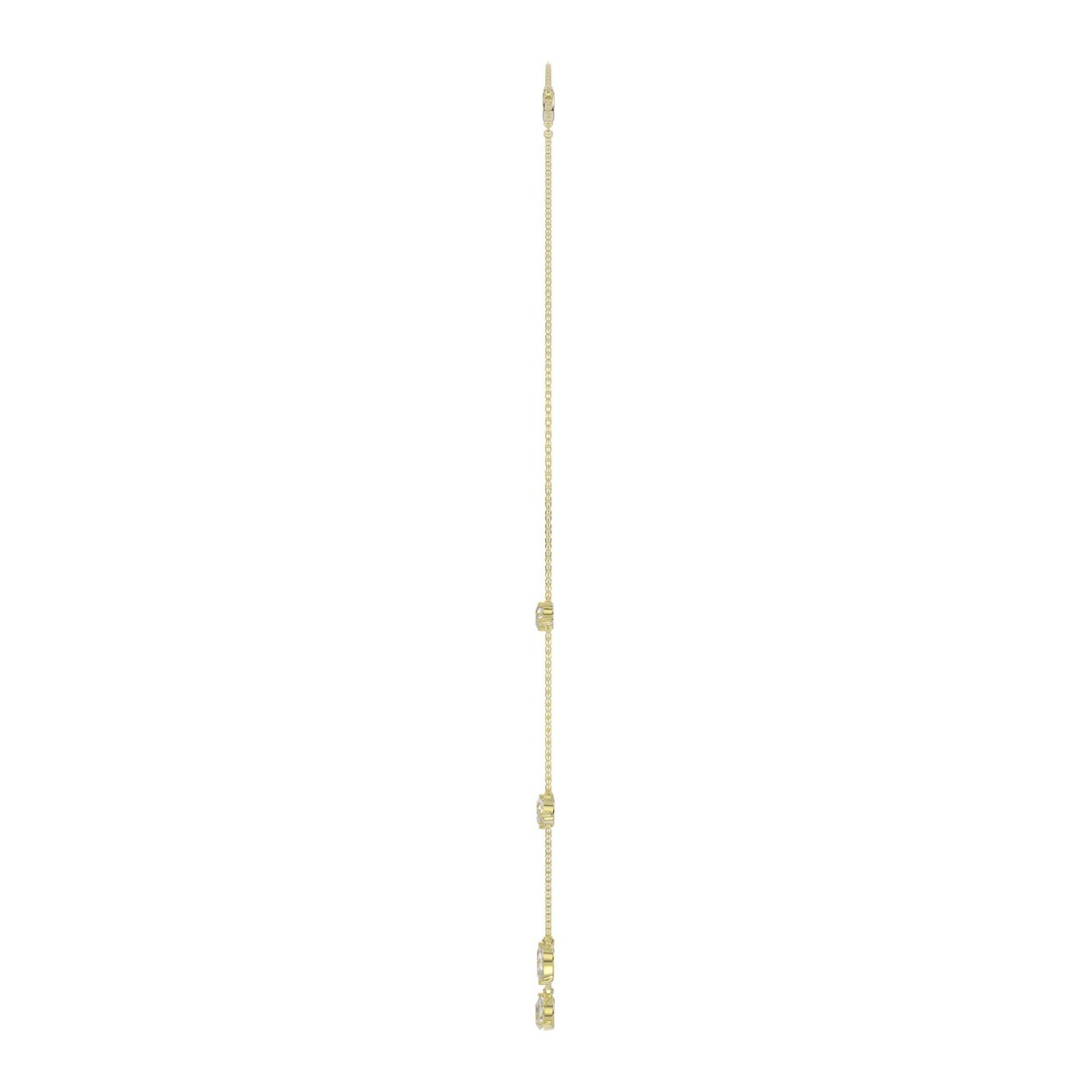 10K YELLOW GOLD 1.00CT ROUND/PEAR/MARQUISE/OVAL DIAMOND LADIES NECKLACE