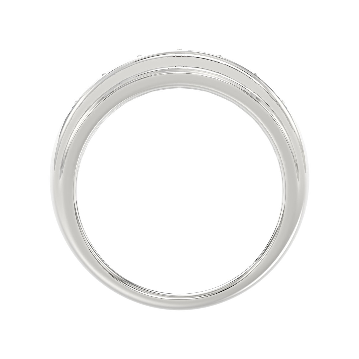 14K WHITE GOLD 1.00CT ROUND DIAMOND MEN'S RING 14K WHITE GOLD 1.00CT ROUND DIAMOND MEN'S RING