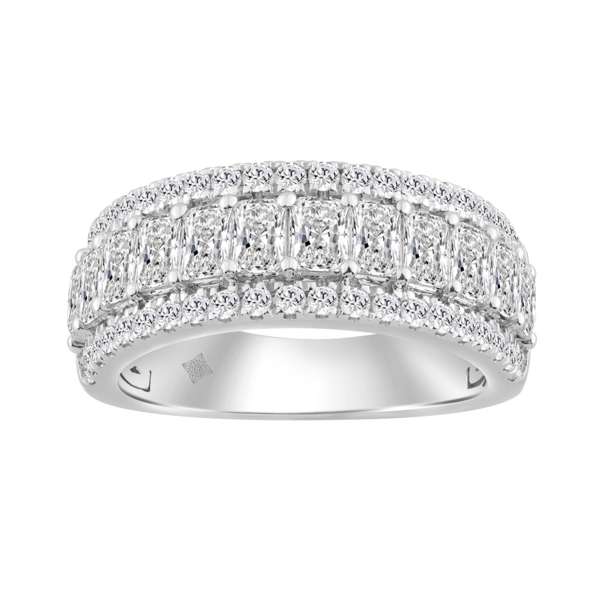 Ladies 14K White Gold Ladies Band 2 1/4CT Featurin...