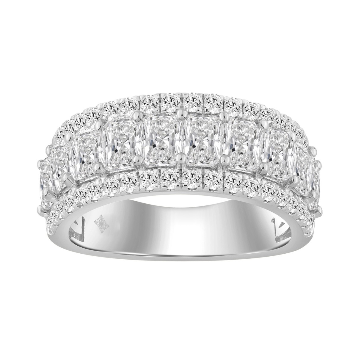 3.00 CT Fashion Band for Ladies Round & Radian...