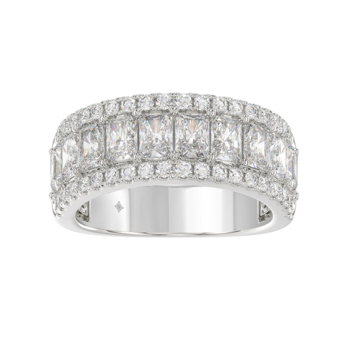 3.00 CT Fashion Band for Ladies Round & Radian...
