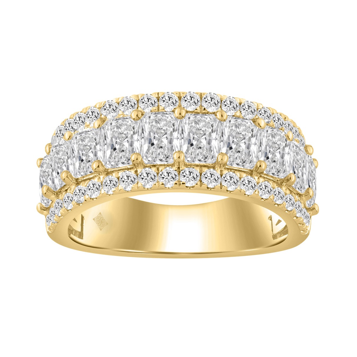 3.00 CT Fashion Band for Ladies Round & Radian...