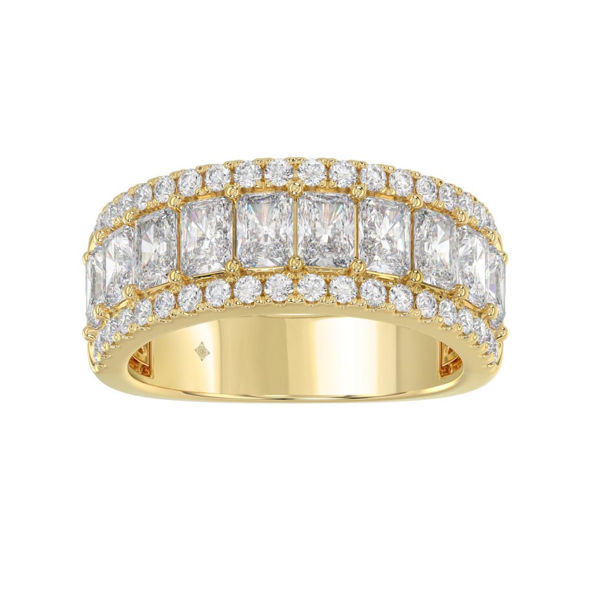 3.00 CT Fashion Band for Ladies Round & Radian...