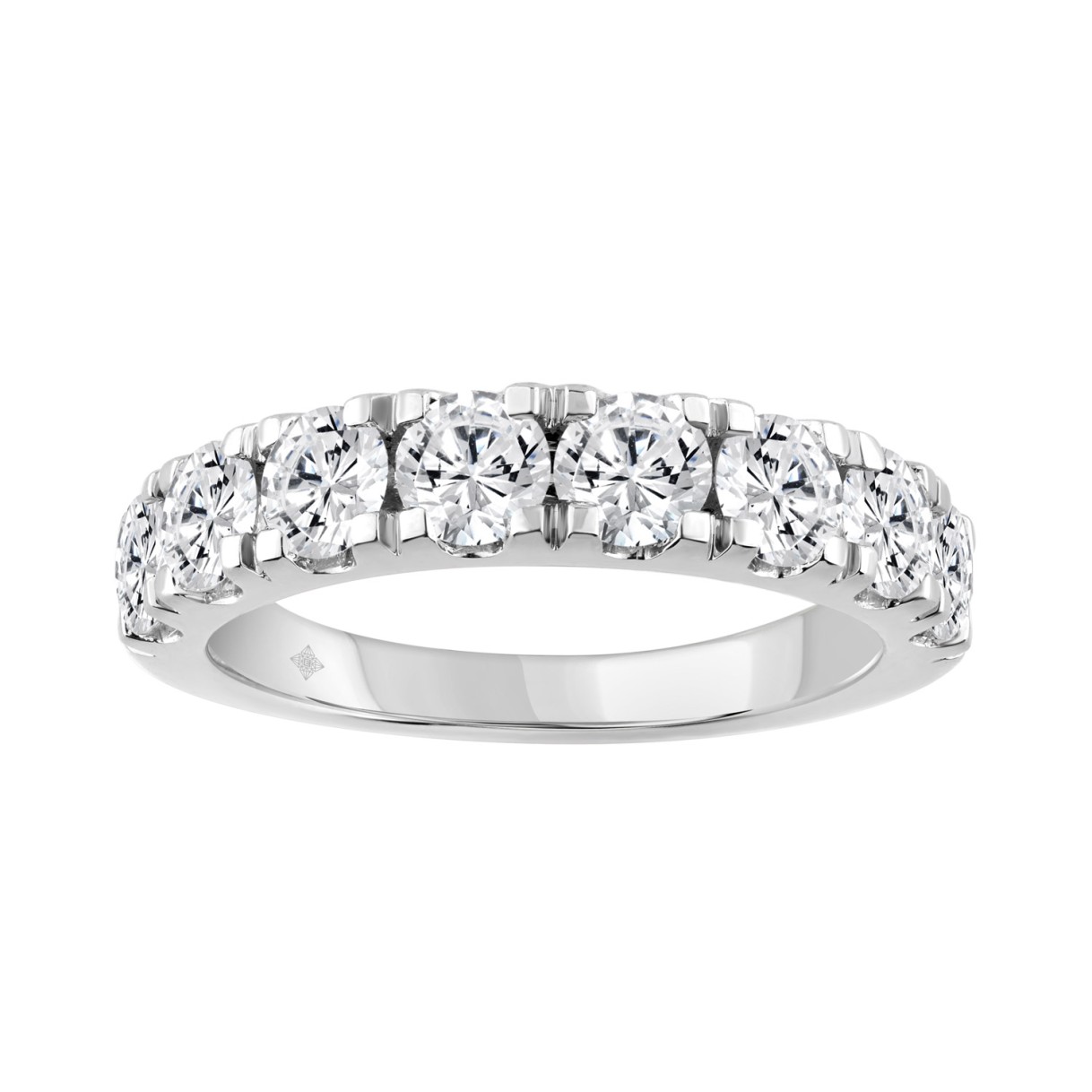 14K WHITE GOLD GOLD 2.00CT ROUND DIAMOND LADIES BA...