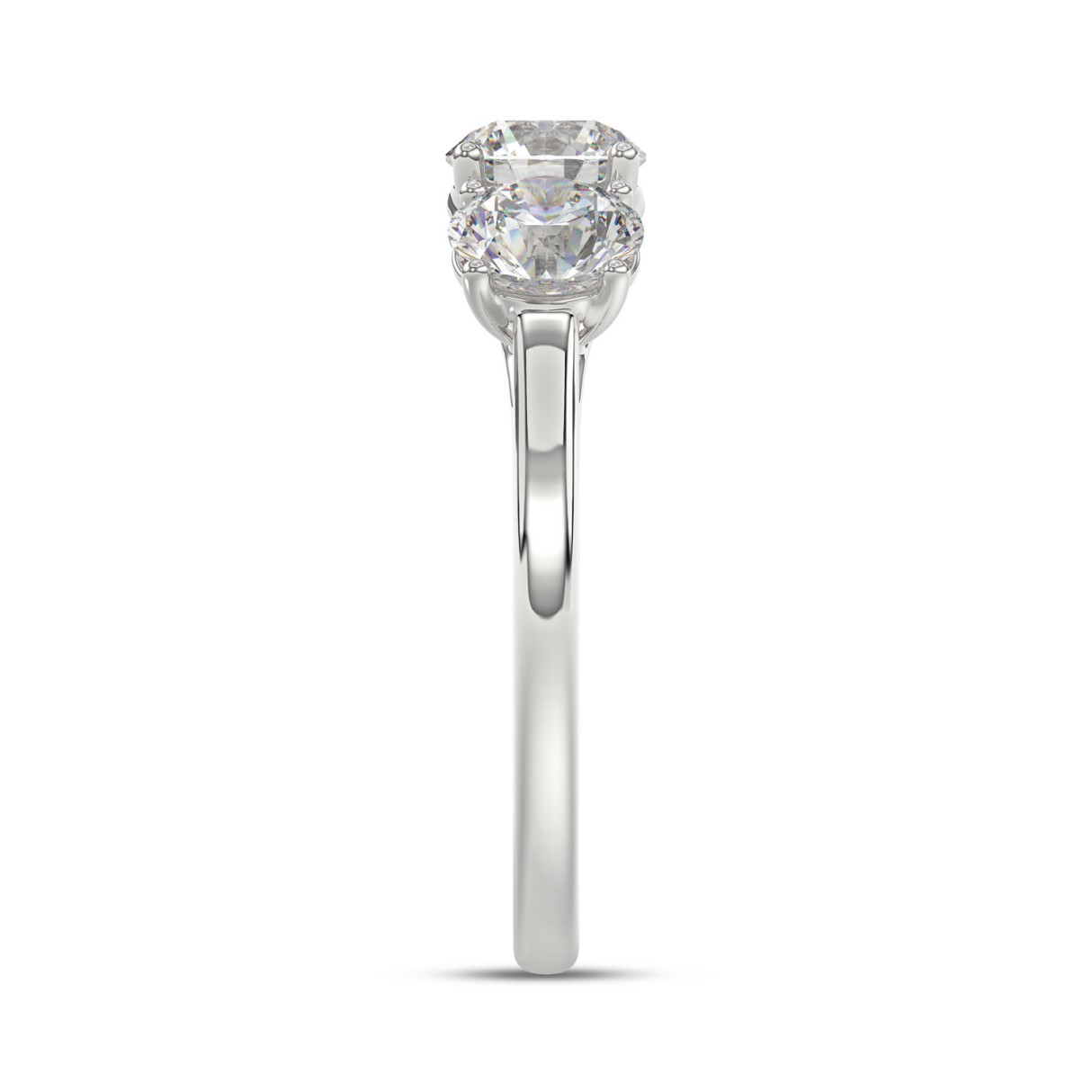 14K WHITE GOLD 2 1/4CT ROUND DIAMOND LADIES RING
