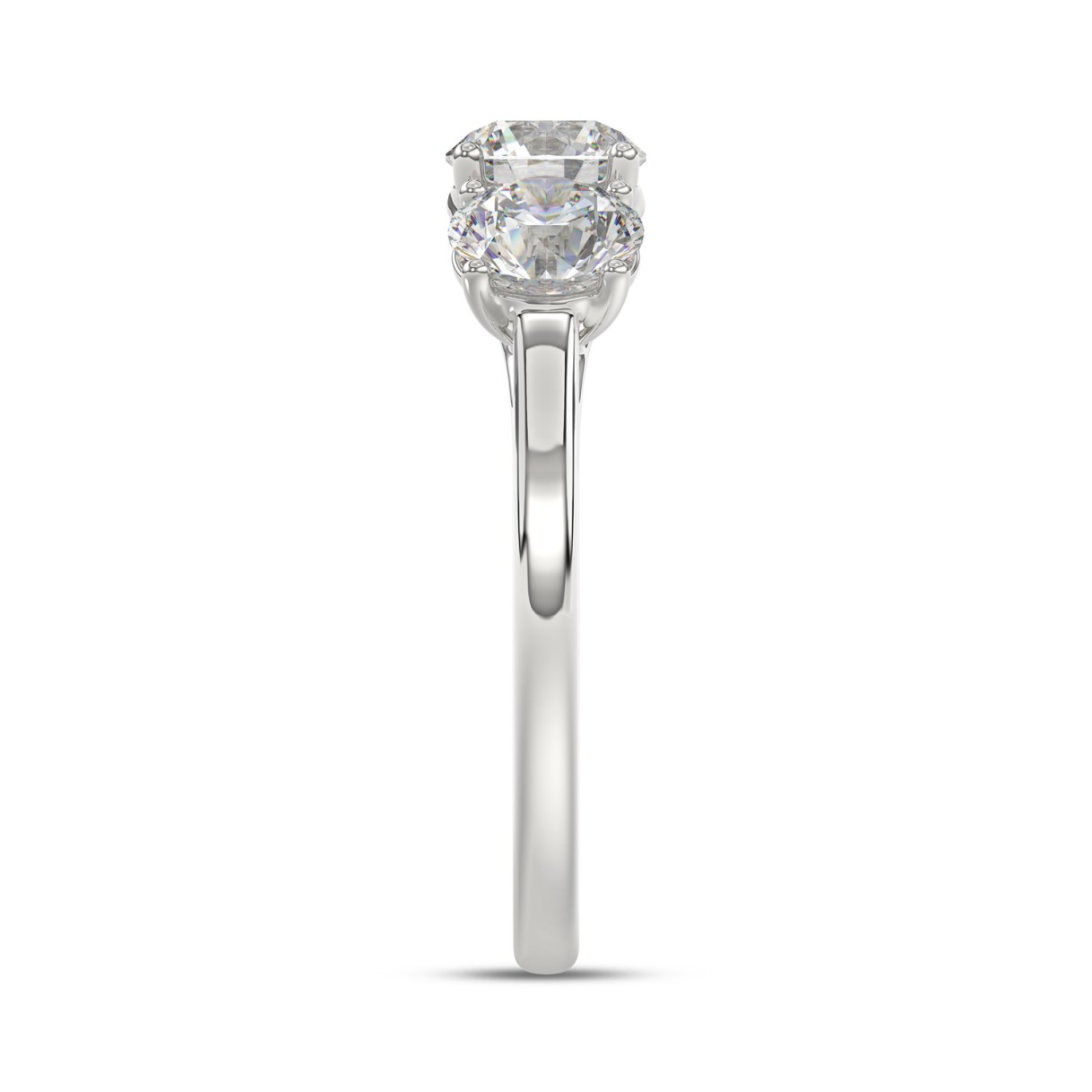 14K WHITE GOLD 2 1/4CT ROUND DIAMOND LADIES RING